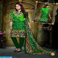 kundan karachi cotton printed dress material
